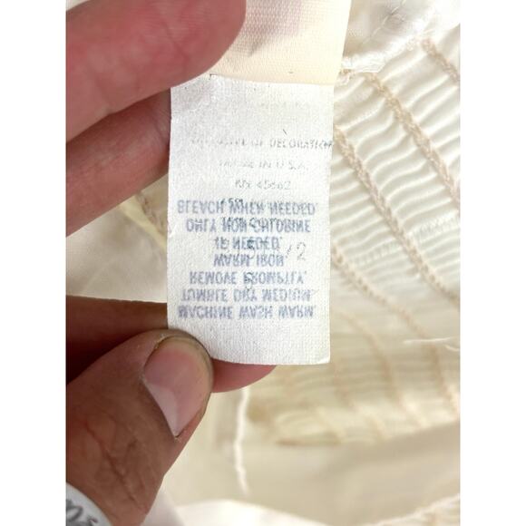 Vintage White Tiered Ruffles Dress with Shrug Pink Ribbon Lace Trim 6 USA - Picture 12 of 14